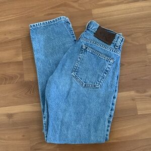 Vintage Calvin Klein Y2K 90s High Waisted Button Fly Thick Denim Mom Jeans 28